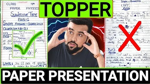 Paper Presentation for Board Exam 2026🔥 Topper Students - class 9 Physics paper presentation
