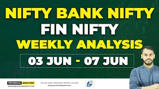 NIFTY & BANK NIFTY WEEKLY ANALYSIS| 03 JUN-07 JUN| NIFTY PREDICTION WEEKLY| FINNIFTY WEEKLY ANALYSIS
