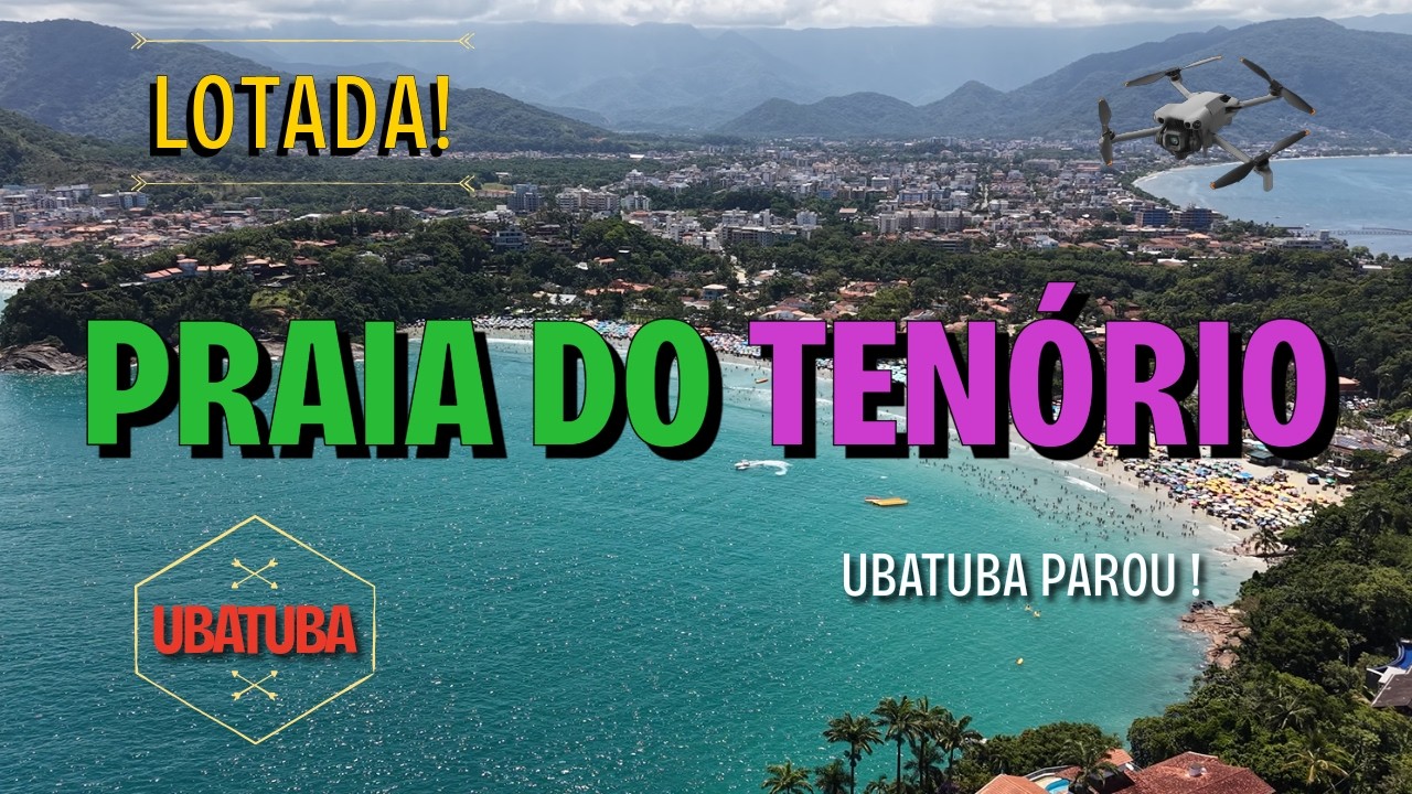 UBATUBA PAROU! 😱 Veja como está a Praia do Tenório hoje (DOMINGO DE CARNAVAL)