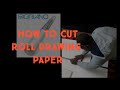 How to cut roll paper fabriano accademia paper roll 200 gsm cutting