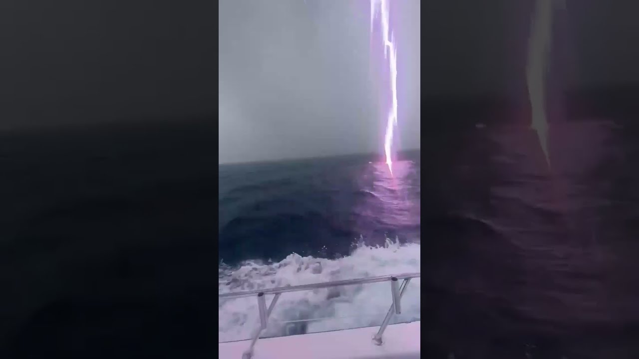 Ocean Lightning Strike Near Jupiter During Strong Storms