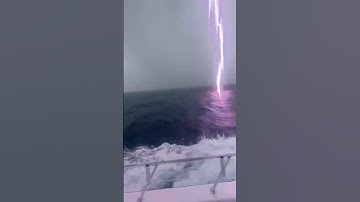 Thumbnail of Ocean lightning strike near Jupiter during strong storms