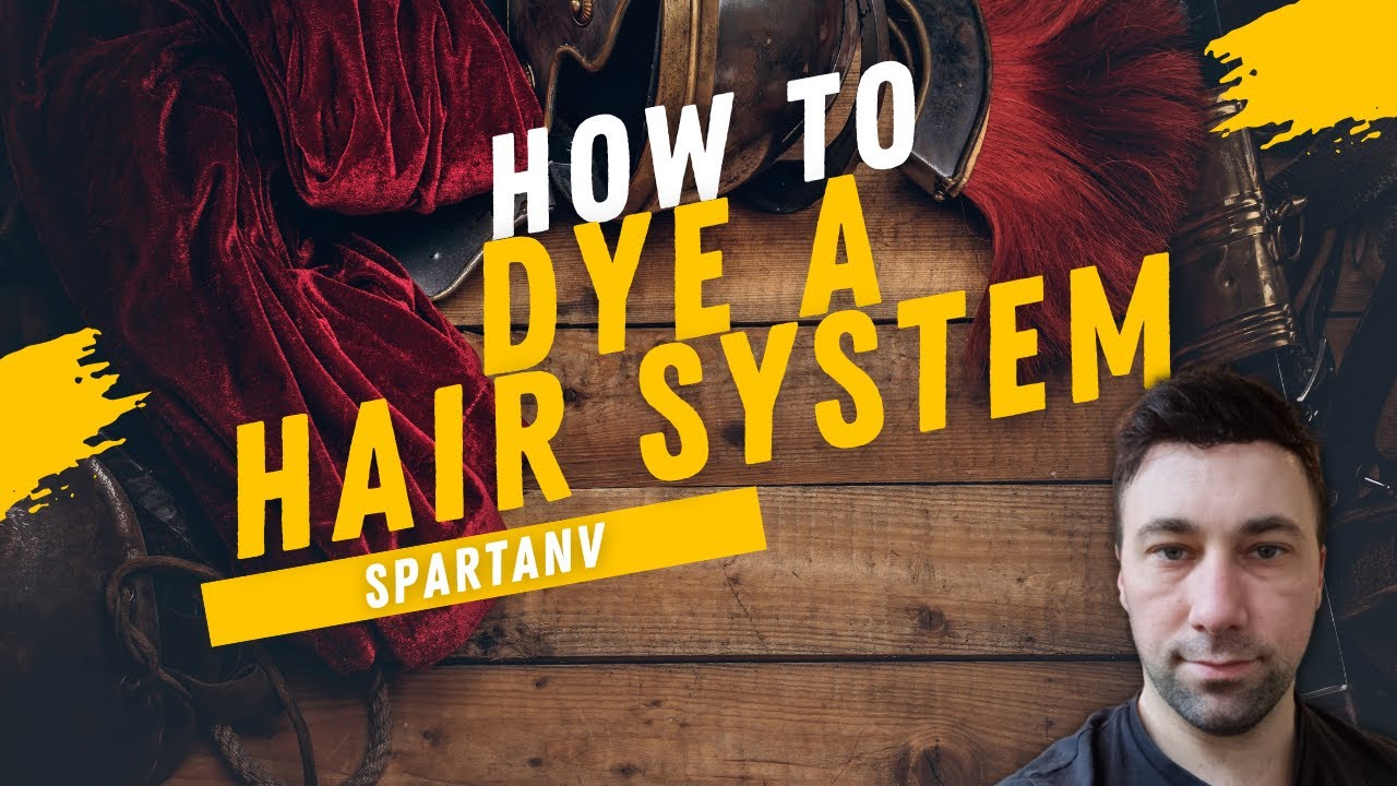 How to dye a hair system YouTube