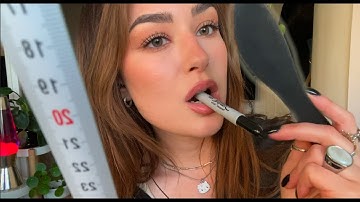 [ASMR] a FAST reconstruction of your face (measuring,  drawing & face touching)