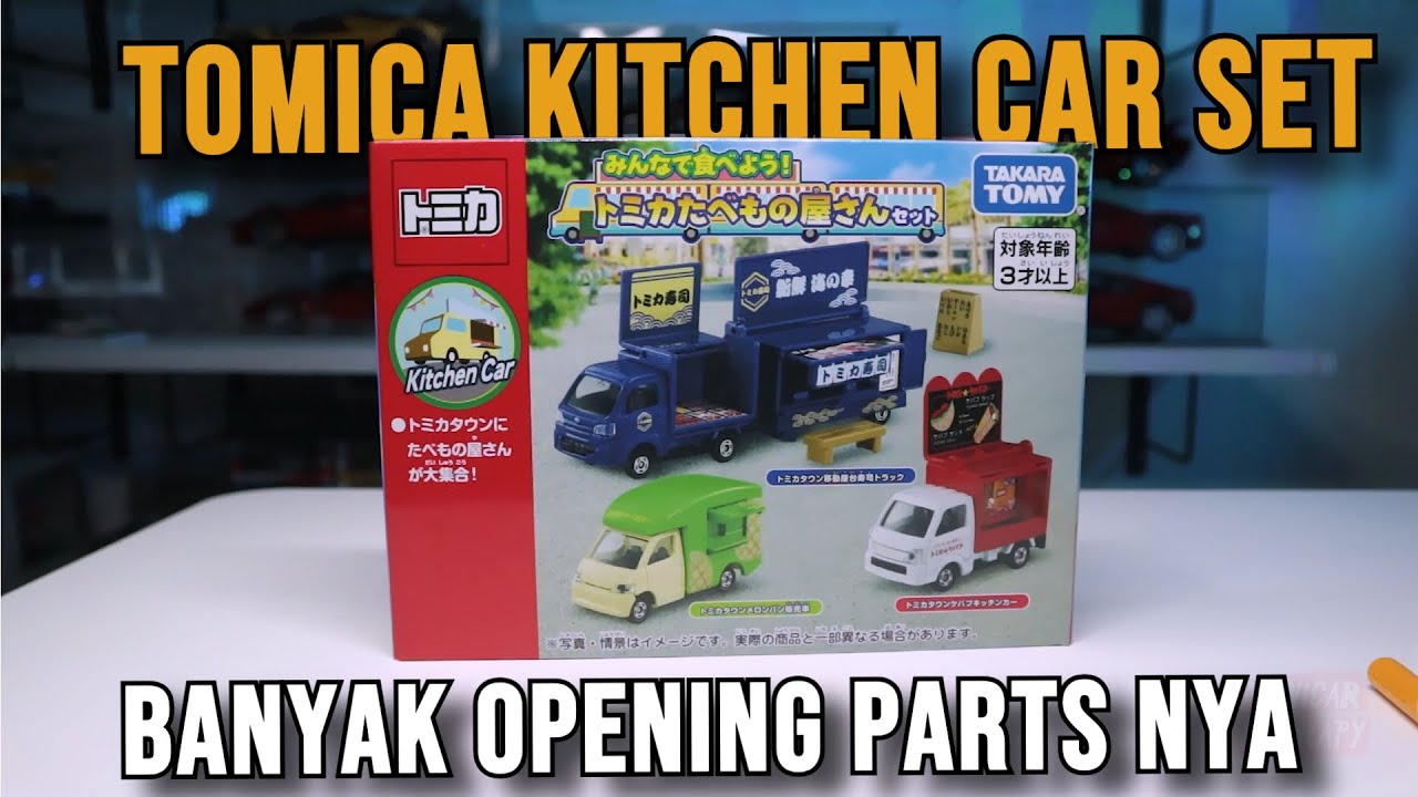 OPENING PARTS BANYAK, TOMICA KITCHEN CAR SET  