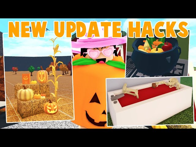 Here's 5 easy Halloween themed build hacks for you to try out! 🎃🔨  #bloxburg #roblox #bloxburgupdate #robloxbloburg #bloxburgheadlines…