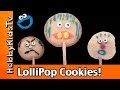 Scary Lollipop COOKIE FACES On a Stick! Happy Funny Cookies by HobbyKidsTV Toys