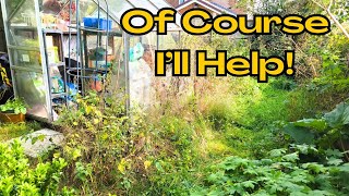 Old Man Needed More HELP in his garden!  No Problem, Transforming this Nature Garden for FREE.