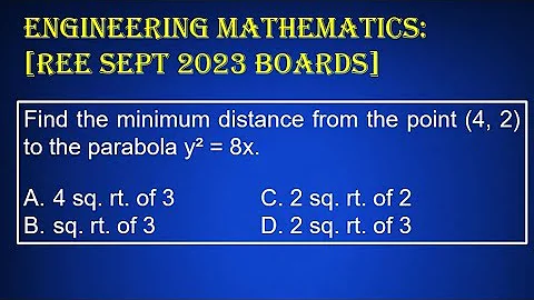 Engineering Mathematics: REE Boards September 2023