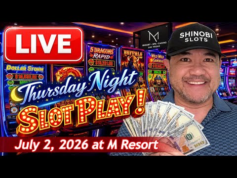 🛑 LIVE SLOT PLAY! VIEWER CHOICE, Thursday Night Slot Fun! #LiveSlots #shortfeed #casino