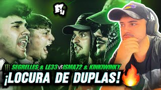 🔥 ¡LOCURA DE DUPLAS!  SEGRELLES & LE33 vs KINKIWINKY & ISMA72 - REACCIÓN FU III Barcelona