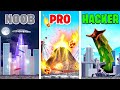 Destroying NOOB vs PRO vs HACKER Houses in CITY SMASH!