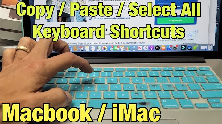 How to Copy/Paste/Select All using Keyboard Shortcut on MacBook, iMac, Apple Computers