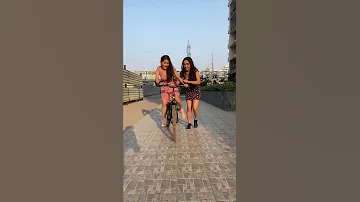 Teaching My Sister How To Ride A Bicycle Youtube Shorts Sharma Sisters 