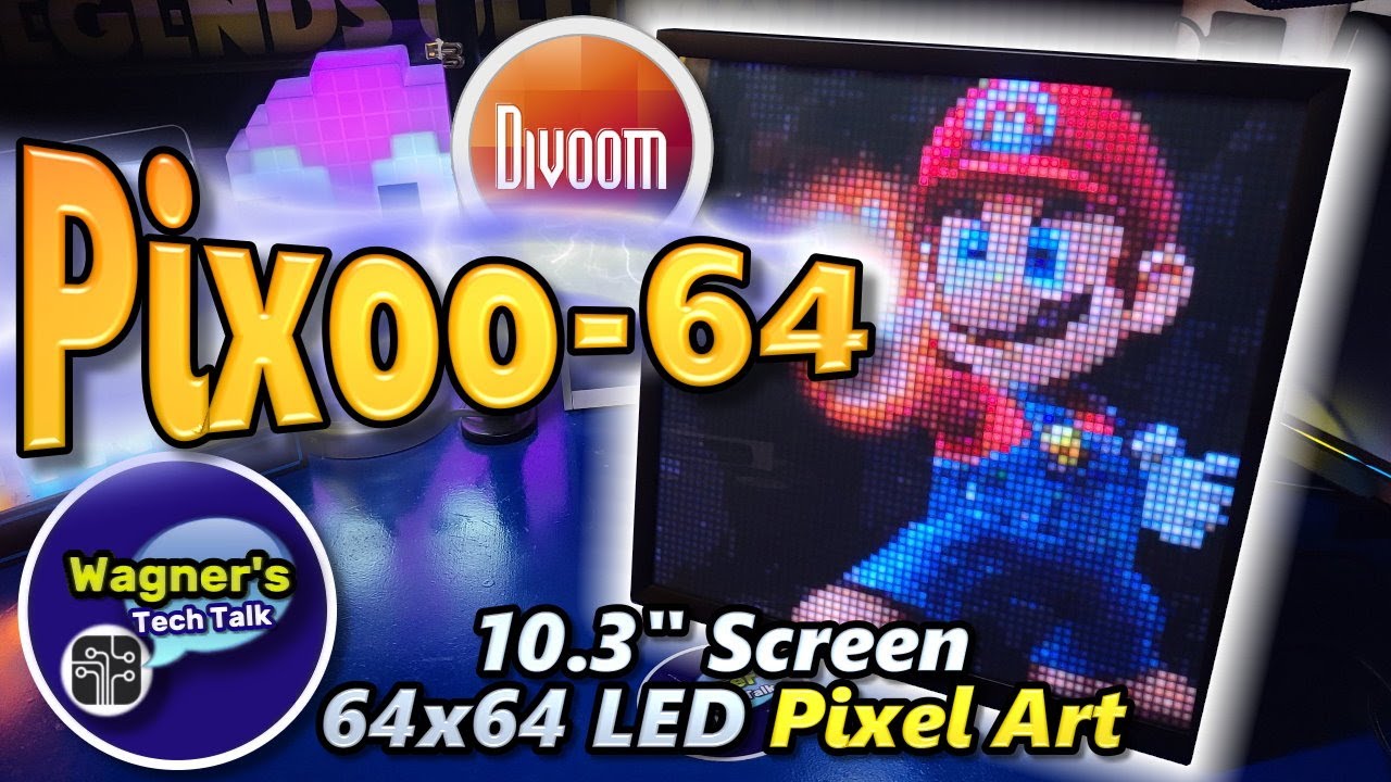 Divoom Pixoo 64 - Awesome 64x64 LED Pixel Art Display 