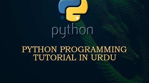 Python Programming Tutorial in Urdu - Installing Python