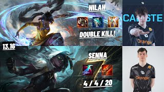 KC TARGAMAS & KC CALISTE: SENNA & NILAH VS IWC PARUS: RELL & ASHE (BOT) EUW CHALLENGER - PATCH 13.16