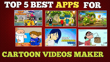 ✅Top 5 Best Cartoon Animation Apps for Android||Cartoon videos making apps 2025 Telugu