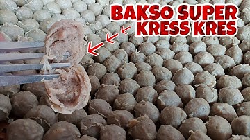 KRESS BANGET!! Cara Membuat Bakso sapi kres untuk 5kg daging | Kamu Wajib Coba