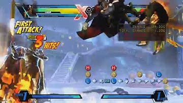 UMvC3 Thor/Strange Hard Tag off Mighty Strike M confirm