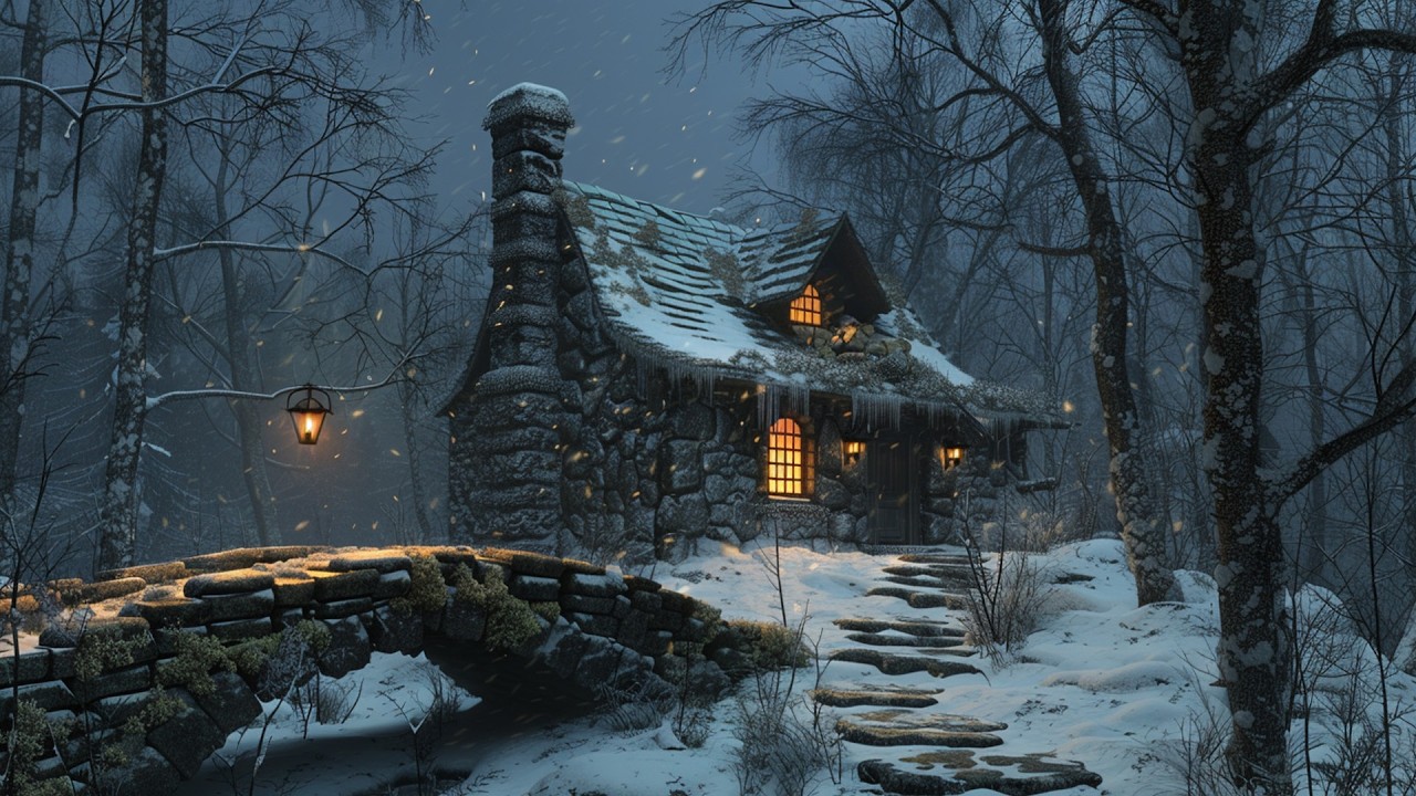 The Iced Stronghold of Silent Peaks | Celtic Medieval Winter Ambience for Calm & Focus
