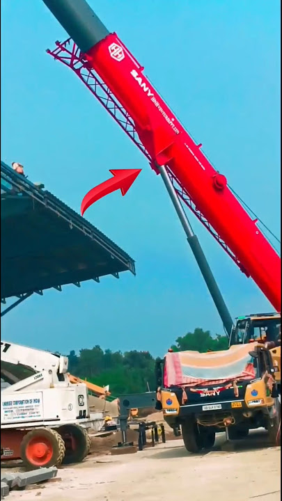 Sany crane 🏗️ || Mobile crane || Tower crane || #crane ||#towercrane || #mobilecrane ||#shorts