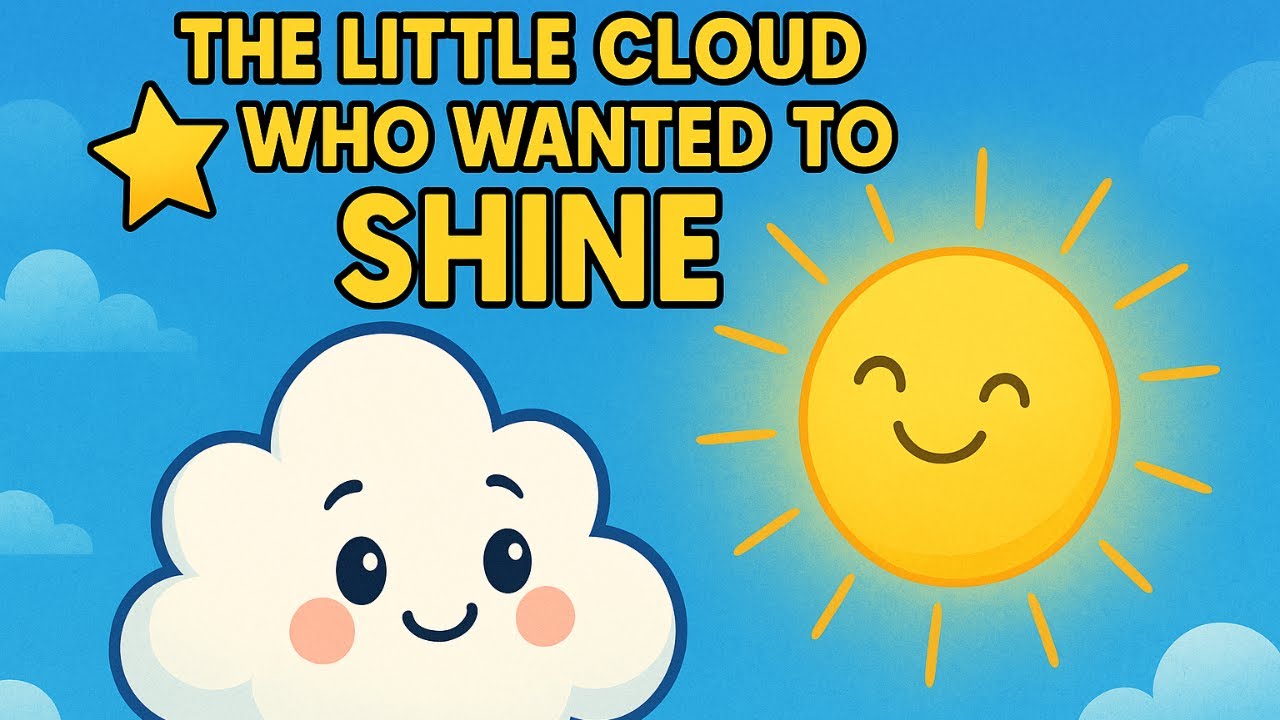 The Little Cloud Who Wanted to Shine | Heartwarming Bedtime Story for Kids | Puffy the Cloud 🌤️