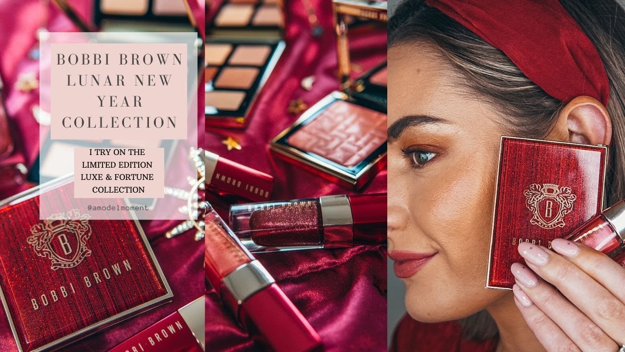 I try on the new Bobbi Brown Limited Edition Lunar New Year Collection