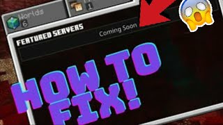 How To Fix Featured Servers Coming Soon 100% Working 2022 screenshot 5