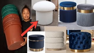 DIY 10 OTTOMAN IDEAS USING BUCKET