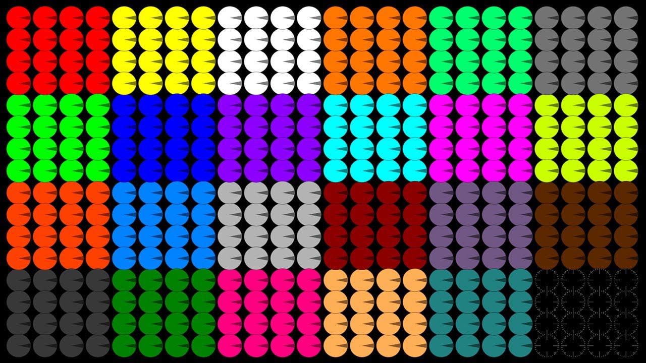 Shutter Crush 18 Colors Marble Survival Race in Algodoo