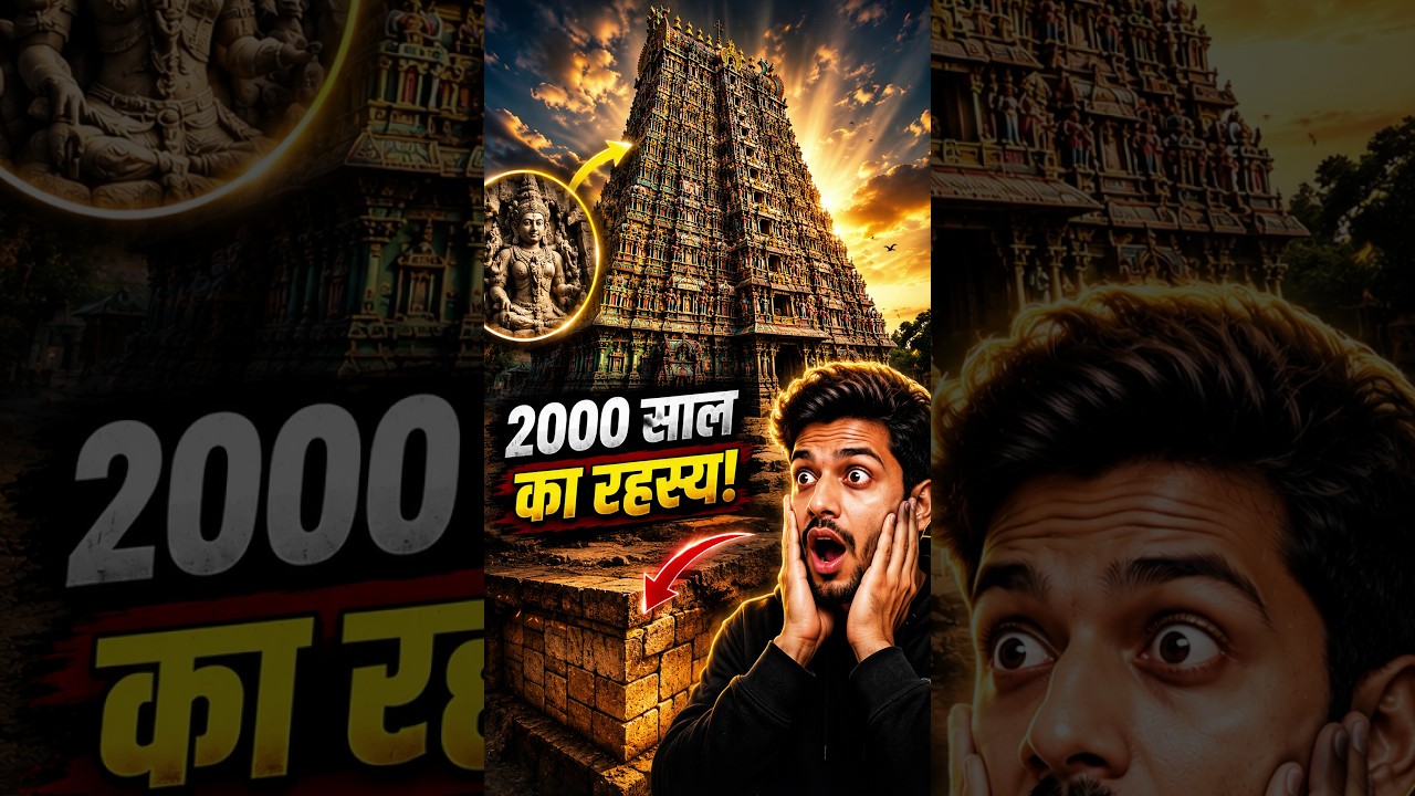 14 Gopuram, 33,000 Moortiyan... Kaise Bana? 😱 #history #shorts #temple