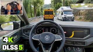 Realistic Car Simulator DLSS 5: Volkswagen Polo POV Drive on Narrow Roads | Steering Wheel Gameplay