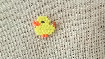 How to make Beaded Brick Stitch Miyuki Duck. #beadwork  #tutorial #diy #handmade #beginners #learn