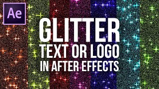 After Effects Tutorial: Create Glitter Text or Logo Effect - No plugin required
