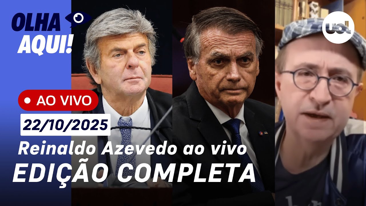 Reinaldo Azevedo ao vivo: STF publica acórdão da condenação de Bolsonaro; pedido de Fux e+ notícias