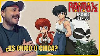 ¡¿SE CONVIERTE EN CHICA CON EL AGUA?! 🤯 | Reacción a RANMA 1/2 Ep. 01-03 (Por Primera vez)
