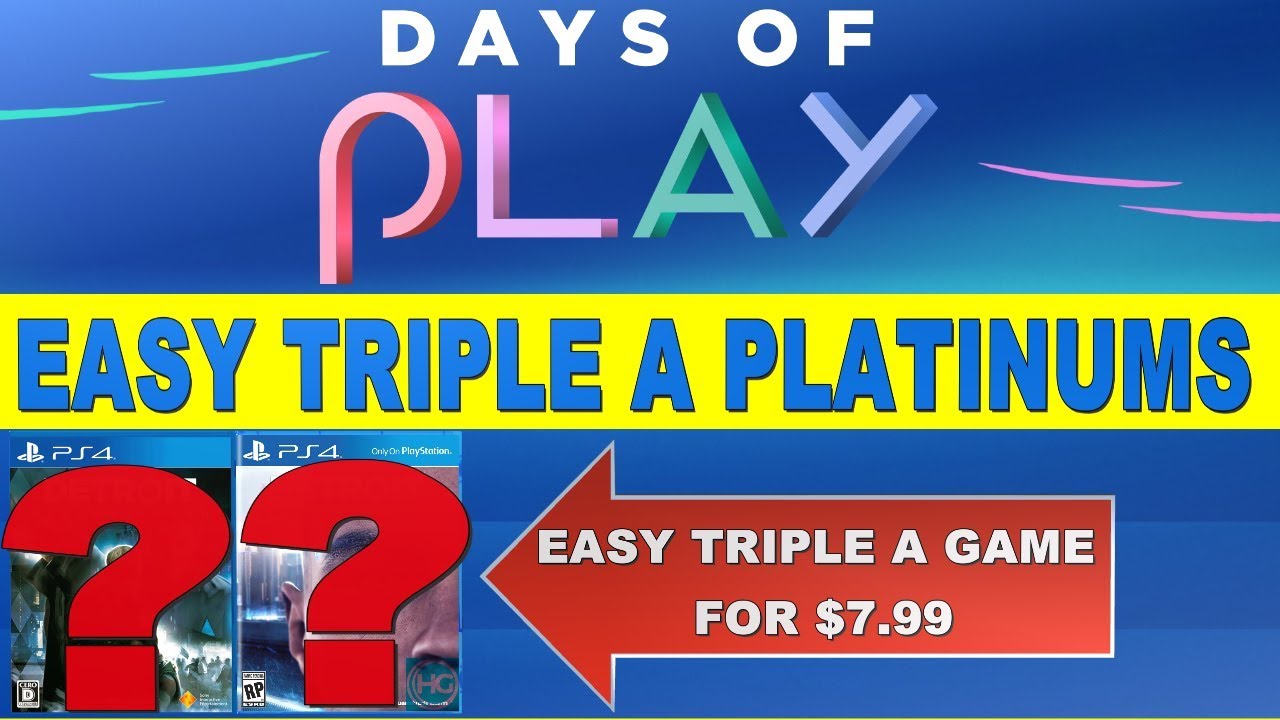 ps plus days of play sale