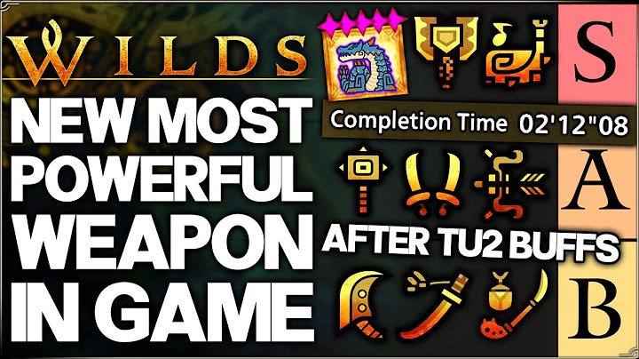 Monster Hunter Wilds - New BEST Highest Damage Weapon in Game - TU2 Weapons Ranked Tier List Guide!