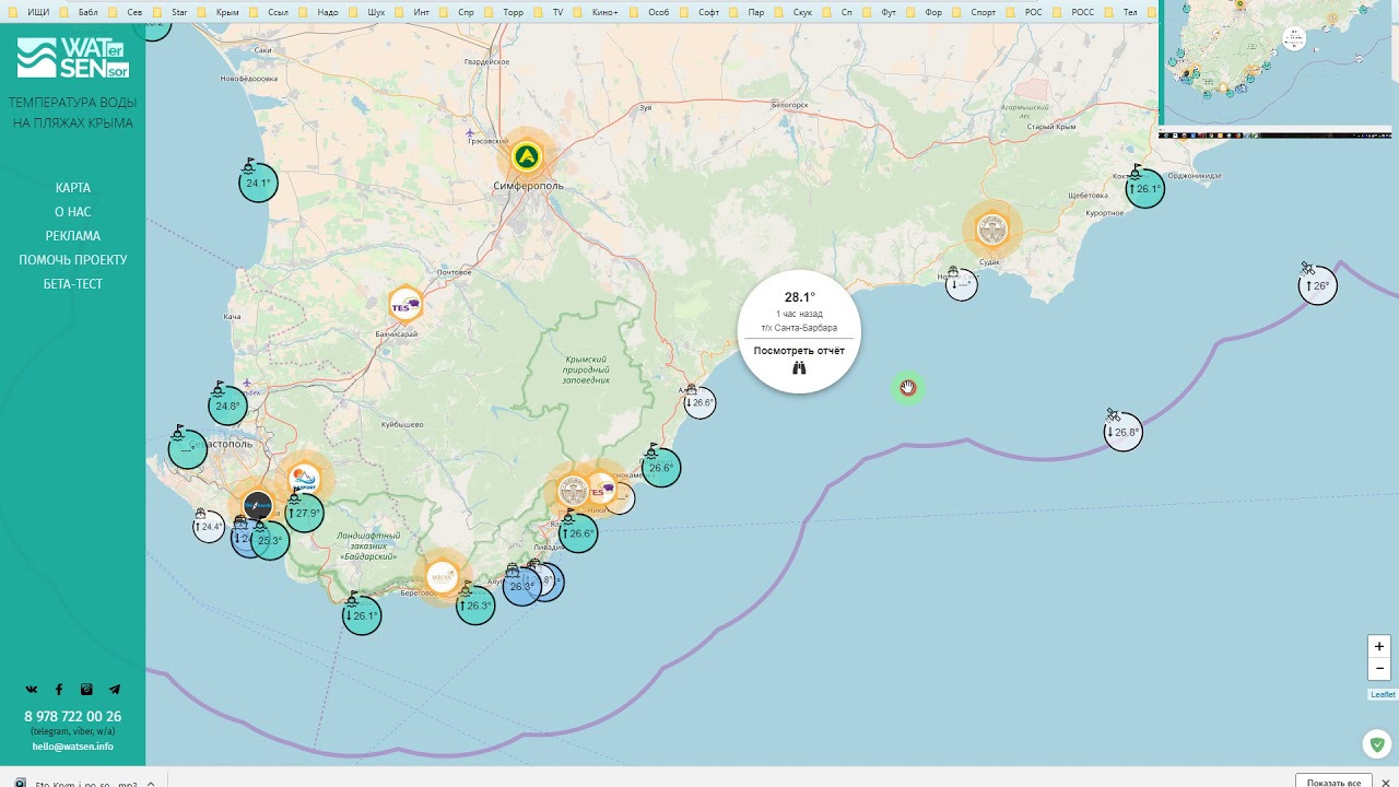 Температура черного моря севастополь