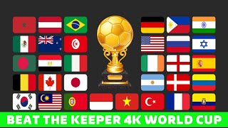 Nations Beat the Keeper World Cup 4k in Algodoo
