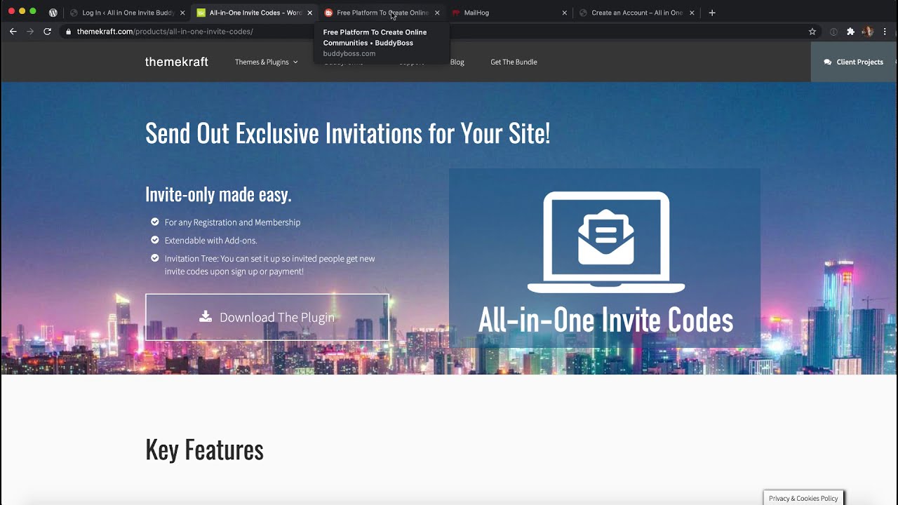 All in one Invite Code BuddyPress / BuddyBoss Integration - YouTube