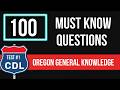Oregon CDL General Knowledge Test | CDL General Knowledge Questions and Answers