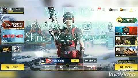 My Top 10 Favorite Character Skins in CoD:Mobile