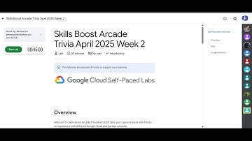 Skills Boost Arcade Trivia April 2025 Week 2 || Lab Solution || Qwiklabs Arcade 2025