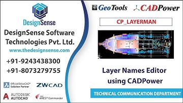 CADPower Tutorials: Layer Names Editor using CADPower | CP_LAYERMAN | Rakesh Rao