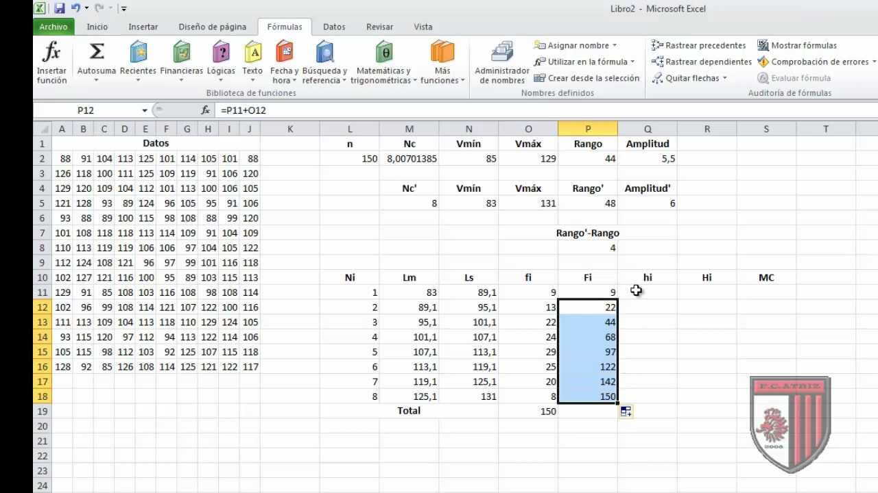 Como se hace una tabla de frecuencia