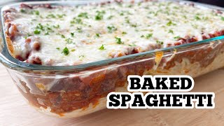 Cheesy and hearty BAKED SPAGHETTI 🍝
