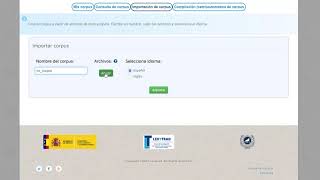 Tutorial VIP - Importación de corpus