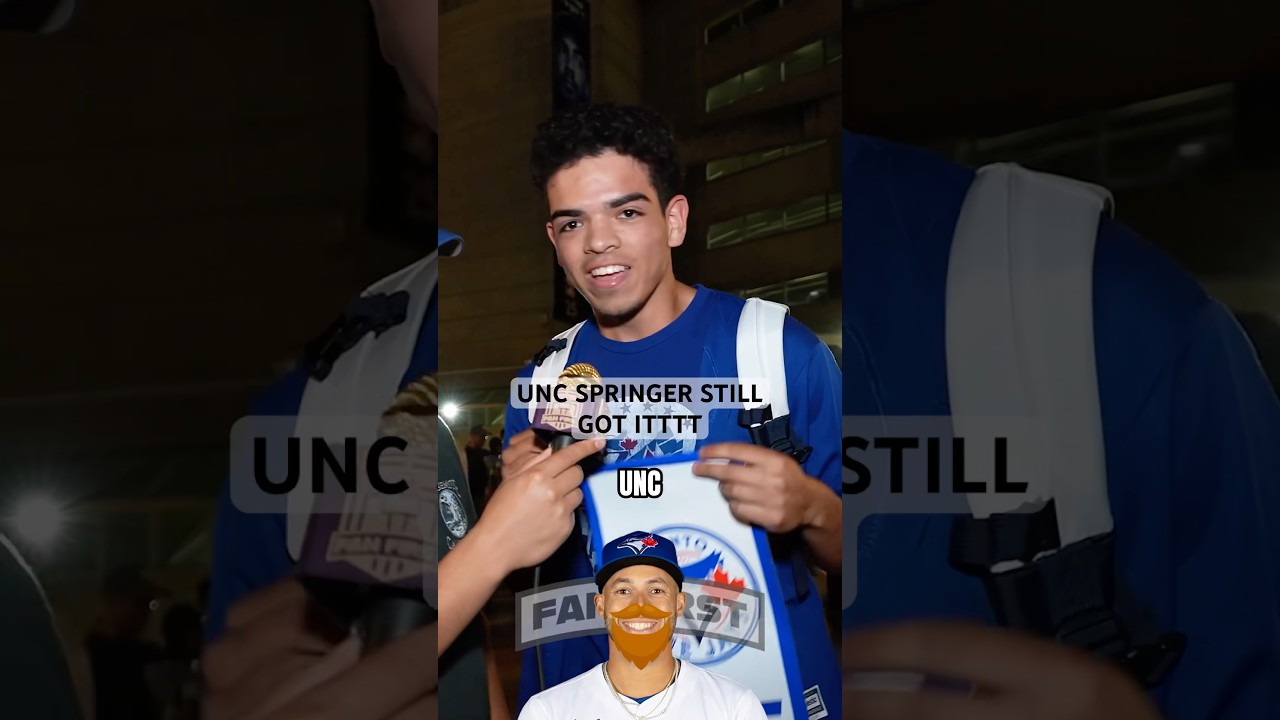 UNC STILL GOT IT. George Springer is THE MAN rn. #bluejays #Toronto #springer #mlb